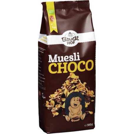 ECO BAUCKHOF FARA GLUTENMUESLI CROCANT CIOCOLATA NEAGRA, 300g