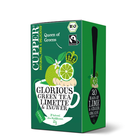 ECO CUPPER CEAI VERDE LAMAIE VERDE - GHIMBIR, 20 plicuri