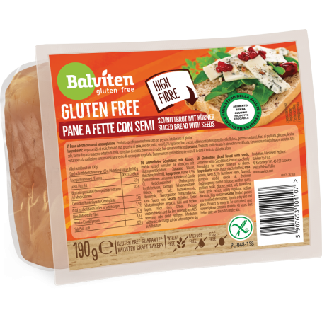 BALVITEN PAINE MIC DEJUN FELIATA CU SEMINTE FARA GLUTEN190g