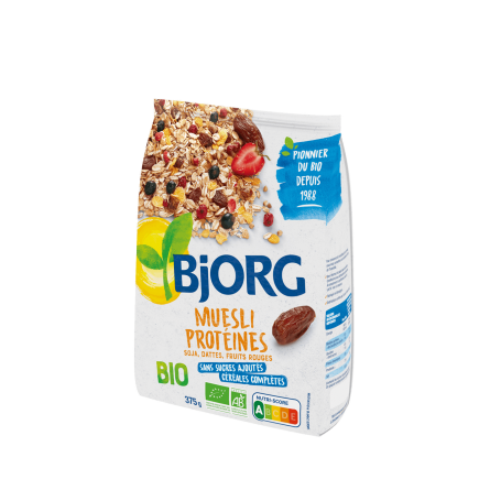 ECO BJORG MUESLI SOIA-CURMALE, 375g