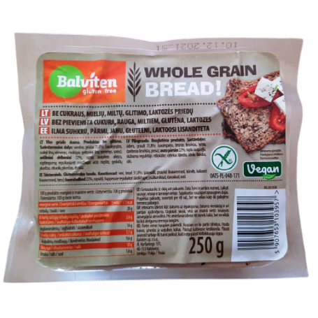 BALVITEN FARA GLUTEN PAINE "DOAR SEMINTE", 250g