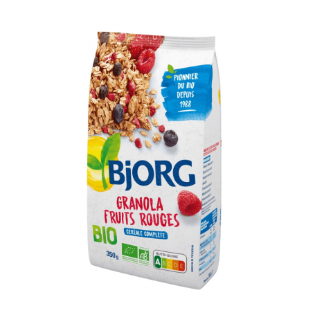 ECO BJORG GRANOLA FRUCTE ROSII, 350g