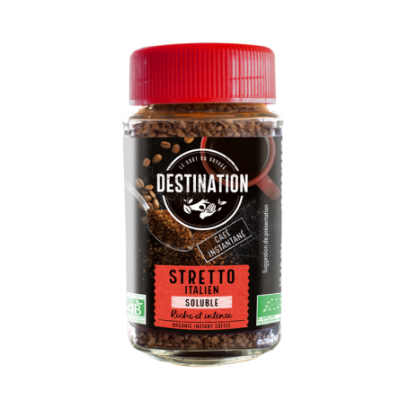 ECO DESTINATION CAFEA LIOFILIZATA STRETTO, 100g