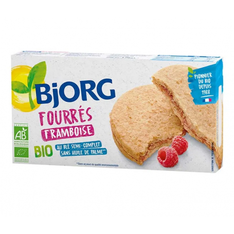 ECO BJORG BISCUITI UMPLUTI CU ZMEURA, 175g