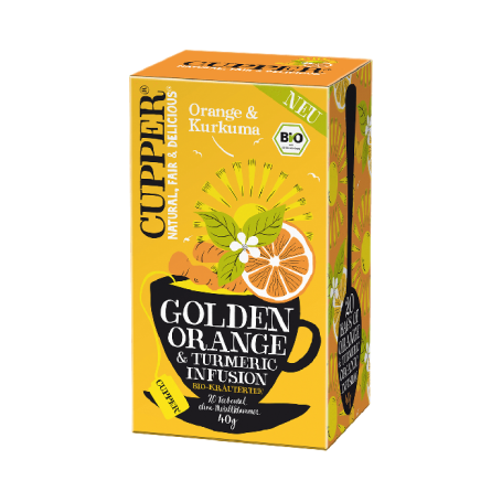 ECO CUPPER INFUZIE PORTOCALA-TURMERIC, 20 plicuri