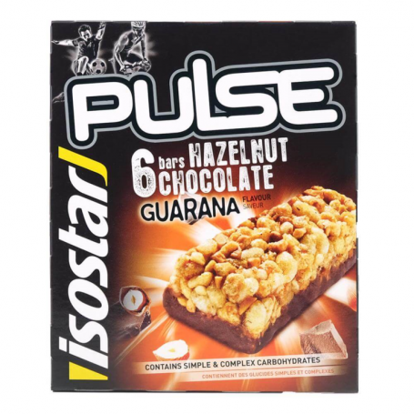 ISOSTAR PULSE BATOANE ALUNE-CIOCO SI GUARANA, 6x23 g