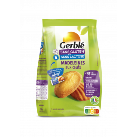 GERBLE FARA GLUTEN & LACTOZA MADLENE CU OU, 200g