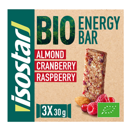 ISOSTAR BIO ENERGY BATOANE FRUCTE ROSII, 3x30g