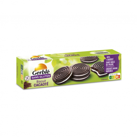 GERBLE FARA GLUTEN BISCUITI CACAO UMPLUTI, 125g