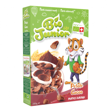 ECO BIO JUNIOR CEREALE PETALE CACAO, 250g