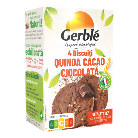 GERBLE EXPERT DIETETIC BISCUITI QUINOA-CACAO CIOCOLATA, 44g