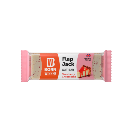 BORN WINNER FLAPJACK VEGAN OVAZ-CHEESCAKE CAPSUNI, 100g