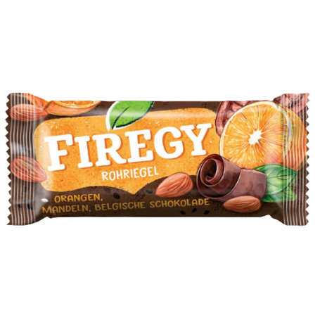 FIREGY BATON PORTOCALE-CIOCO BELGIANA FARA GLUTEN, FARA ZAHAR ADAUGAT, 25g