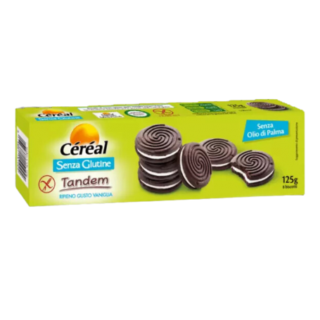 CEREAL FARA GLUTEN BISCUITI UMPLUTI CACAO 125g
