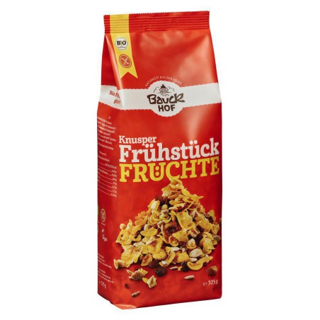 ECO BAUCKHOF FARA GLUTEN MUESLI CROCANT CU FRUCTE, 325g