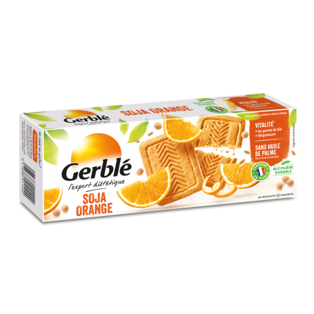 GERBLE EXPERT DIETETIC BISCUITI SOIA-PORTOCALE, 280g